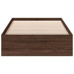 vidaXL Cadre de lit avec tiroirs sans matelas chêne marron 90x200 cm