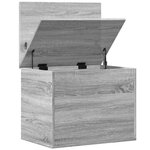 vidaXL Boîte de rangement sonoma gris 60x42x46 cm bois d'ingénierie