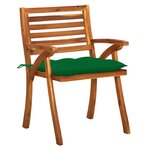 vidaXL Chaises de jardin avec coussins lot de 8 Bois d'acacia solide