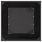 Brûleur de feu vidaXL Carré Noir 60x60x30 cm Acier
