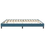 vidaXL Cadre de lit sans matelas bleu foncé 200x220 cm velours