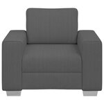 vidaXL Fauteuil gris foncé 60 cm tissu velours côtelé