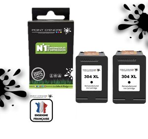 304XL / 304 - 2 X NOIR  - Grande capacité