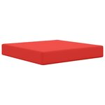 vidaXL Coussin de canapé d'extérieur 3 Pièces Rouge Polyester