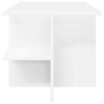 vidaXL Table basse Blanc 87 x 50 x 45 cm Bois d’ingénierie
