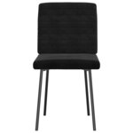 vidaXL Chaises à manger lot de 6 noir velours