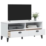 vidaXL Meuble TV VIKEN blanc bois d'ingénierie