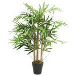 vidaXL Bambou artificiel 500 feuilles 80 cm vert