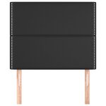 vidaXL Tête de lit Noir 90x5x118/128 cm Similicuir