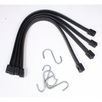 TECHIT 4 Tendeurs plats avec crochets pour bâche