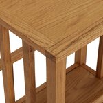 vidaXL Table à revues 45x35x55 cm Bois de chêne solide