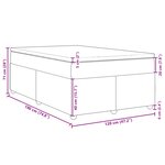 vidaXL Sommier à lattes de lit avec matelas noir 120x190 cm tissu