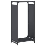 vidaXL Portant de bois chauffage anthracite 44x28x90 cm