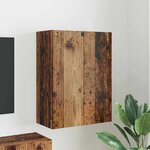 vidaXL Meuble TV mural Bois Ancien 59 5 x 31 x 80 cm Bois d'ingénierie