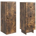 vidaXL Ensemble de Meubles 2 Pièces 33 x 34 5 x 90 cm Bois d'ingénierie