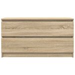 vidaXL Meuble TV chêne sonoma 100x35x54 cm bois d'ingénierie