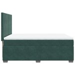 vidaXL Sommier à lattes de lit et matelas Vert foncé 140x200cm Velours