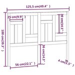 vidaXL Tête de lit 125 5x4x100 cm Bois massif de pin