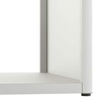 vidaXL Portant de bois chauffage blanc 40x40x40 cm