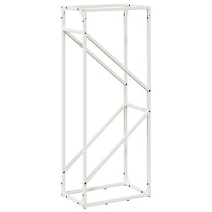 vidaXL Portant de bois chauffage blanc 40x25x100 cm