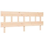 vidaXL Cadre de lit sans matelas 200x200 cm bois massif
