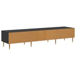 vidaXL Meuble TV Chêne noir 150 x 36 x 30 cm Bois d'ingénierie