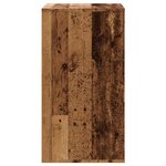 vidaXL Commode d'angle vieux bois 60x41x76 cm bois d'ingénierie