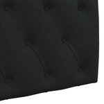 vidaXL Tête de lit suspendue Noir Tissu