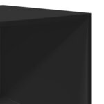 vidaXL Garde-robe Noir 100x50x200 cm Aggloméré