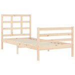 vidaXL Cadre de lit sans matelas bois massif