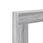 VidaXL Cadre de cheminée sonoma gris 81x18x82 cm bois d'ingénierie