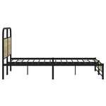 vidaXL Cadre de lit sans matelas 135x190 cm chêne sonoma