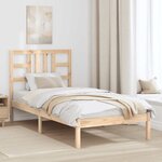 vidaXL Cadre de lit sans matelas 90x190 cm bois massif