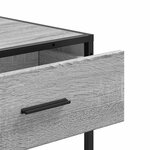 vidaXL Table console sonoma gris 90x35x80 cm bois d'ingénierie