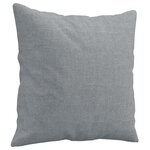 vidaXL Ensemble de canapés 3 Pièces coussins gris clair tissu