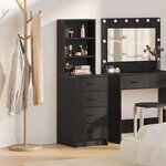 vidaXL Haut Armoire Chêne noir 40 x 41 x 135 cm Bois d'ingénierie
