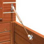 vidaXL Boîte de Rangement de Jardin Marron cire 101 x 50.5 x 46.5 cm