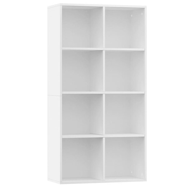 vidaXL Bibliothèque/Buffet Blanc 66x30x130 cm Bois d'ingénierie