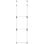 vidaXL Système de garde-robe télescopique avec barres Aluminium