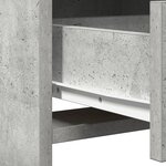 Ensemble de coiffeuse 2 pièces avec éclairage LED en bois d'ingénierie gris béton