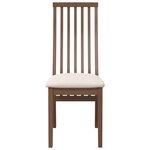 vidaXL Chaises à manger coussins 2 Pièces marron bois massif caoutchouc