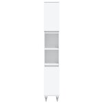 vidaXL Ensemble d'armoires salle de bain 3 Pièces blanc bois d'ingénierie