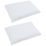 vidaXL Ensemble de Duvet avec oreiller 3 Pièces Blanc Plume de canard