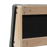vidaXL Tête de lit capitonnée Gris foncé 160 cm Pin massif