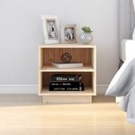 vidaXL Tables de chevet 2 Pièces 40x34x40 cm Bois de pin solide
