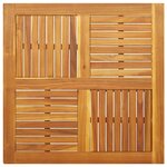 vidaXL Dessus de table 90x90x2 2 cm carré bois massif d'acacia