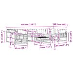 vidaXL Ensemble de canapés d'extérieur 8 pc Blanc et Beige
