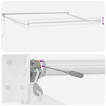 vidaXL Store rétractable automatique Orange et Marron 450x300 cm