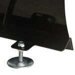 vidaXL Chasse-neige pour VTT 115x38 cm Noir