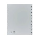 Intercalaires Imprimés Alphabétiques Pp Recyclé Gris - Az (alphabet Allemand) 20 Positions - A4 Maxi - Gris - Exacompta